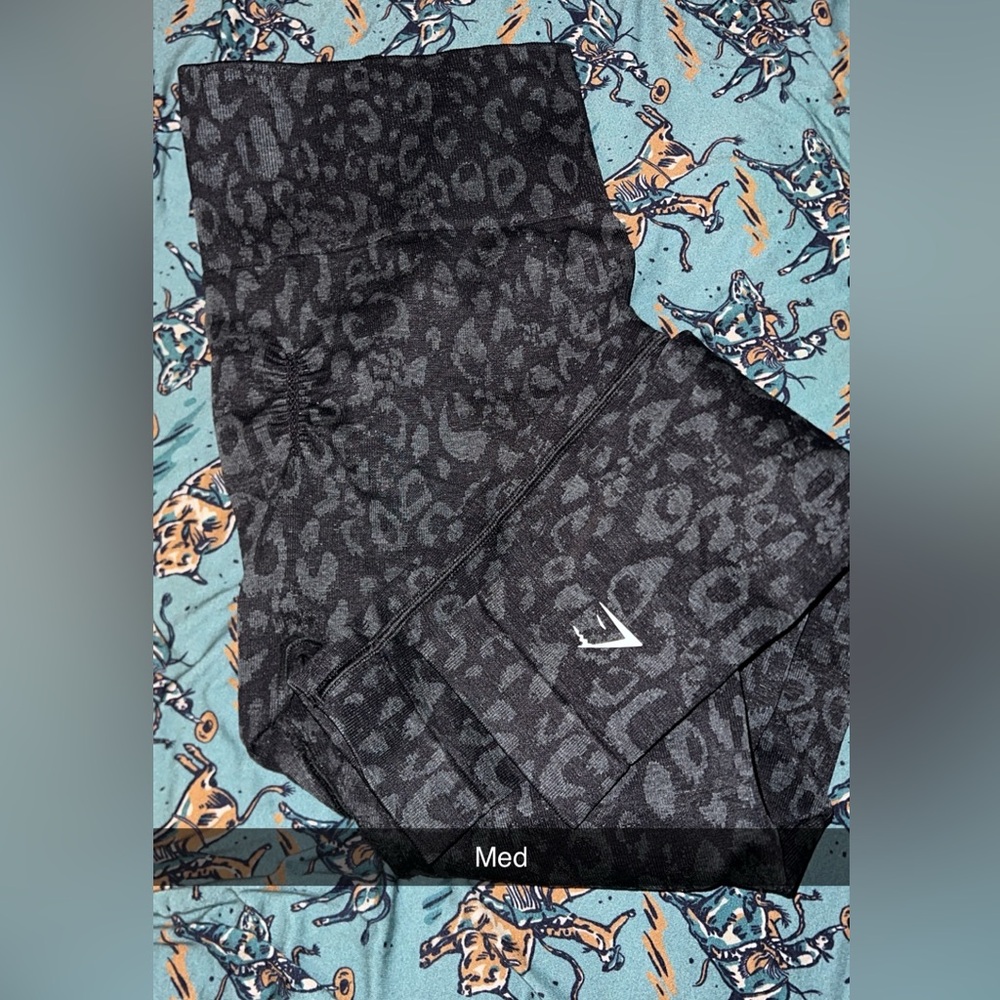 Gymshark Black Leopard Print Leggings